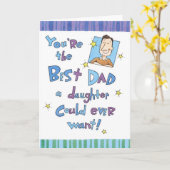 De kaart van vaderdag (Gele Bloem)