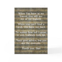 De Kaart van vaderdag, dankt u