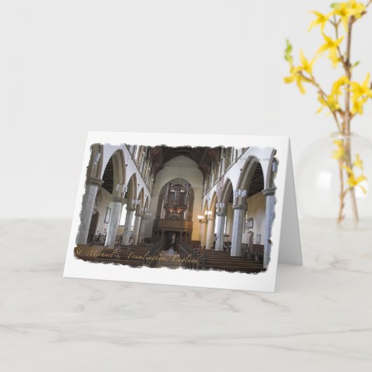 De Kaart van vaderdag - kerk Framlingham (Gele Bloem)