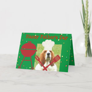 De Kaart van vaderdag met Basset Chef-kok