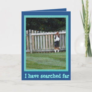 De Kaart van vaderdag met Basset Hound