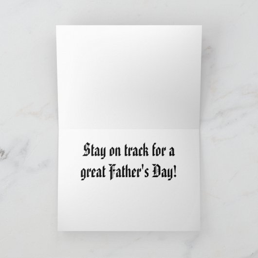 De Kaart van vaderdag met Trein (Binnen)