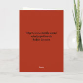 De Kaart van vaderdag, trillende esdoornbladeren (Achterkant)