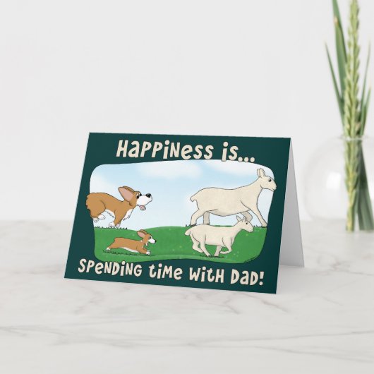 De Kaart van Vaderdag van Corgi (Voorkant)