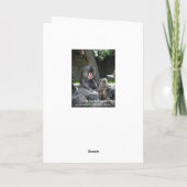 De Kaart van Vaderdag van de Aap van de mandril (Achterkant)