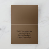 De Kaart van Vaderdag van de Duitse herder (Binnen)