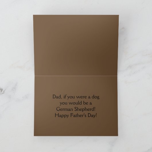 De Kaart van Vaderdag van de Duitse herder (Binnen)