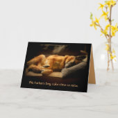 De Kaart van Vaderdag van de Duitse herder (Gele Bloem)