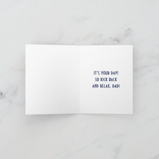 De Kaart van Vaderdag van de Eigenaars van de Boot (Binnen)