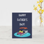 De Kaart van Vaderdag van de Eigenaars van de Boot (Gele Bloem)