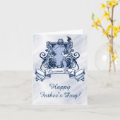 De Kaart van Vaderdag van de Papa van de lacrosse (Gele Bloem)