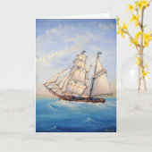 De Kaart van Vaderdag van de schoener (Gele Bloem)