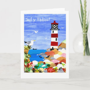 De Kaart van Vaderdag van de vuurtoren - Welse
