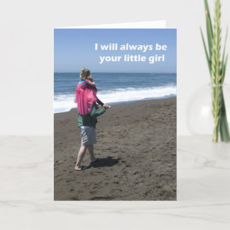 De Kaart van vaderdag van Dochter