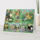 De Kaart van Vaderdag van het huisdier/van Katten (Voorkant)