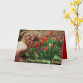 De Kaart van Vaderdag van het Meisje van de papa (Gele Bloem)