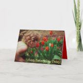 De Kaart van Vaderdag van het Meisje van de papa (Voorkant)