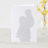 De Kaart van Vaderdag van het silhouet (Gele Bloem)