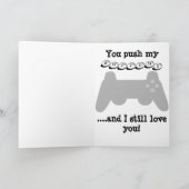 De Kaart van Vaderdag van het videospelletje (Binnen)