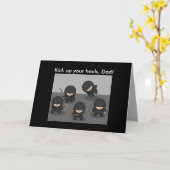 De Kaart van Vaderdag van Ninja (Gele Bloem)