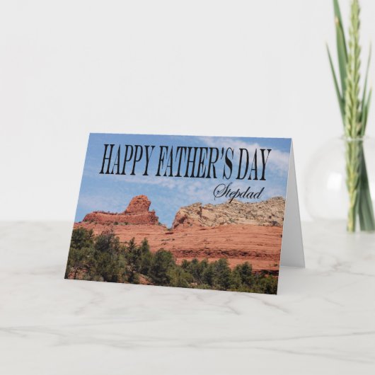 De Kaart van vaderdag voor Stepdad (Voorkant)