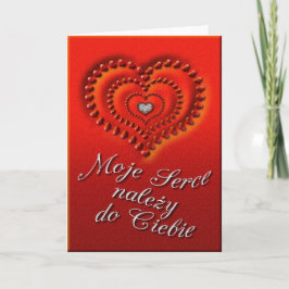 De Kaart van Valentijn in Pools