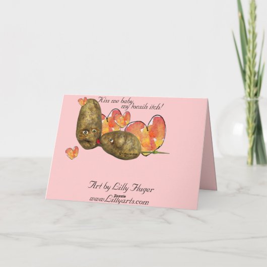 De Kaart van Valentijn van de Aardappel van de (Achterkant)