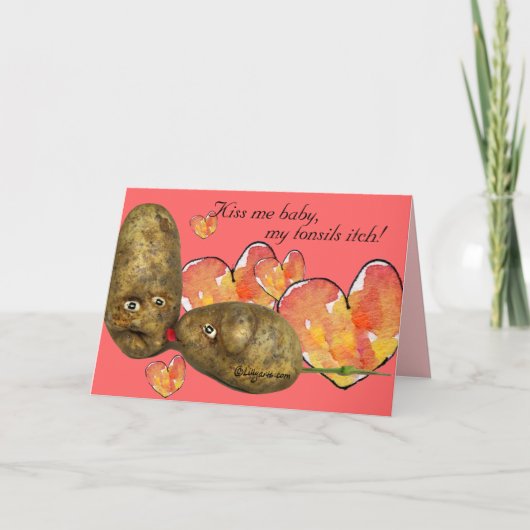 De Kaart van Valentijn van de Aardappel van de (Voorkant)