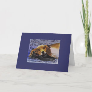 De kaart van Valentijn van de hond