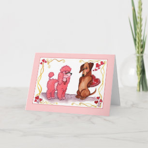 De Kaart van Valentijn van de Hond van de Tekkel