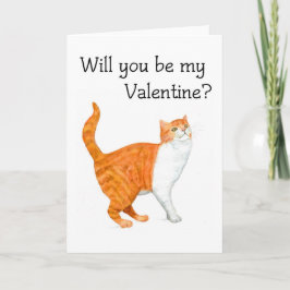 De Kaart van Valentijn van de Kat van de gember