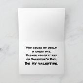 De kaart van Valentijn van de Kikker van de Boom (Binnen)