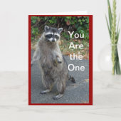 De Kaart van Valentijn van de wasbeer (Voorkant)