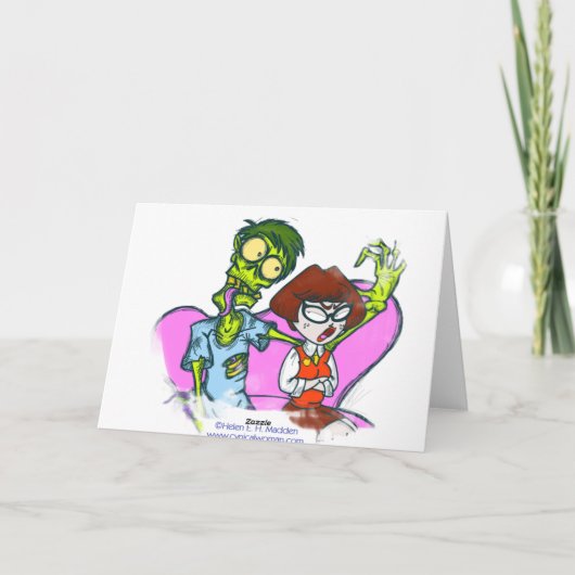 De Kaart van Valentijn van de zombie (Achterkant)