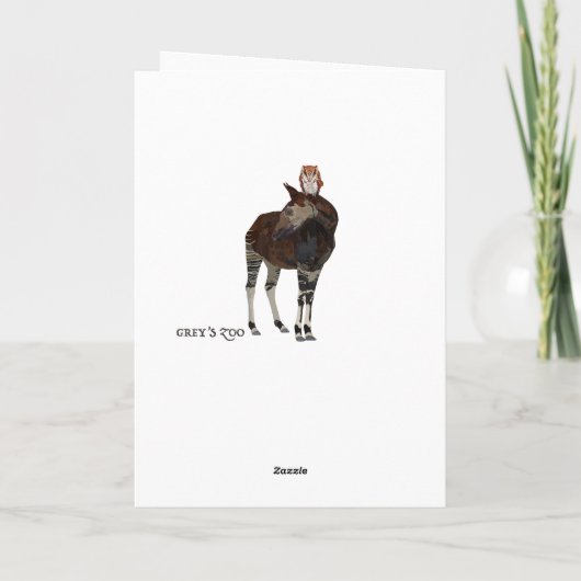 De Kaart van Valentijn van het Hart van de OKAPI & (Achterkant)