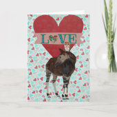 De Kaart van Valentijn van het Hart van de OKAPI & (Voorkant)