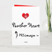 De Kaart van Valentijn van het Hart van de panter (Achterkant)