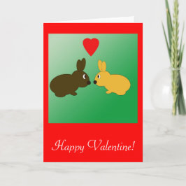 De Kaart van Valentijn van twee Konijnen