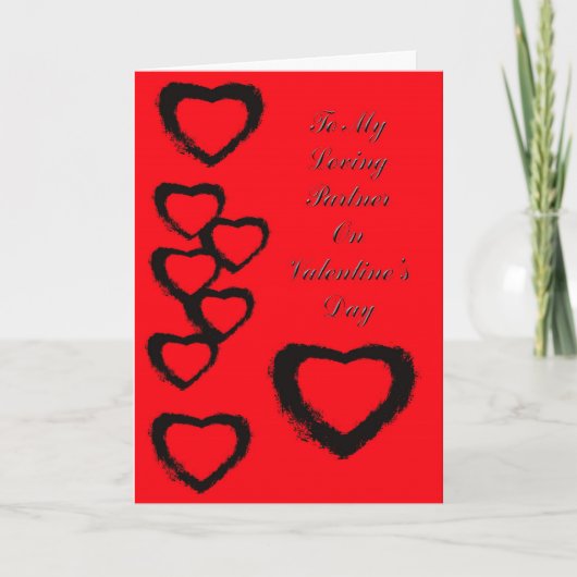 De Kaart van Valentne voor Partner (Voorkant)
