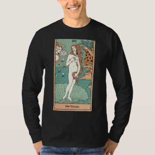 De Kaart van Venus Tarot geboorte van Venus Graphi T-shirt