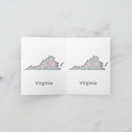 De kaart van Virginia (Binnen)