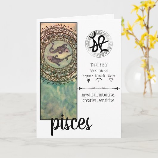 De Kaart van Vissen (Gele Bloem)