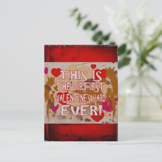 De kaart van Vuilste Valentijn ooit! (Staand voorkant)