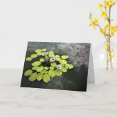 De kaart van waterlelies (Gele Bloem)