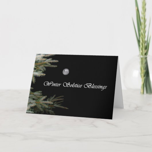 De Kaart van Yule van de Boom van de volle maan en (Voorkant)