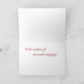 De kaart van Yule van Kerstmis van de draak (Binnen)