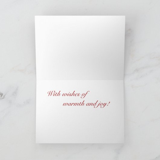 De kaart van Yule van Kerstmis van de draak (Binnen)