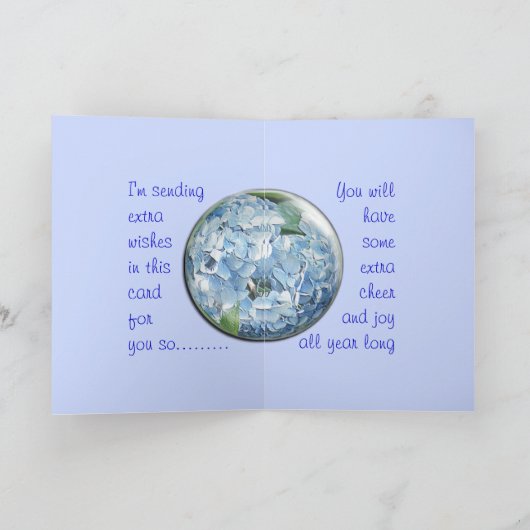 de kaart-verandering van de hydrangea hortensiabel kaart (Binnen)