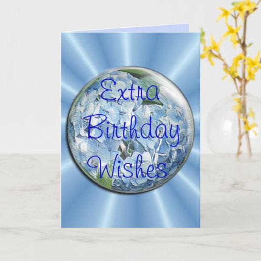 de kaart-verandering van de hydrangea hortensiabel kaart (Gele Bloem)