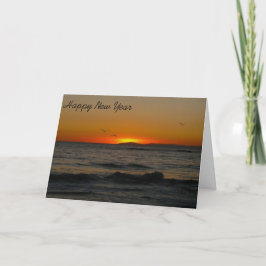 De kaart-Zonsondergang Groeten van de bedrijfs van Feestdagen Kaart